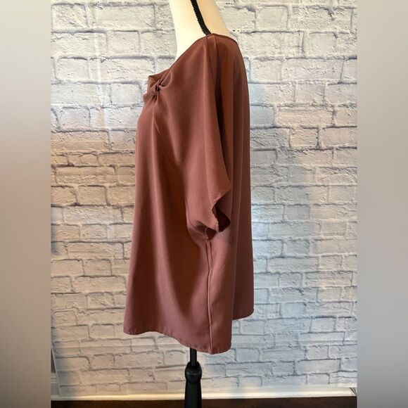 SHEIN Curve 2XL Blouse in Warm Brown - Picture 3 of 5